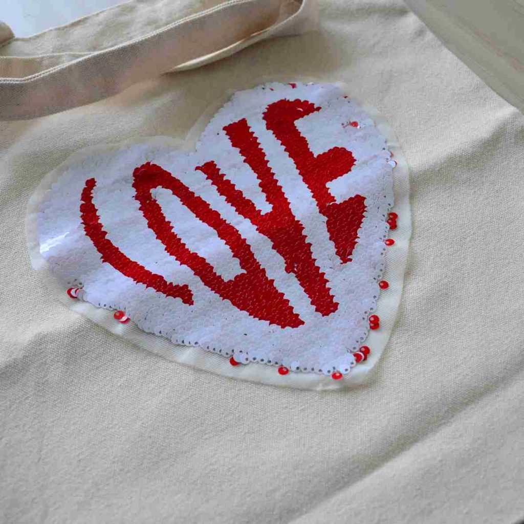 reversible sequin patch